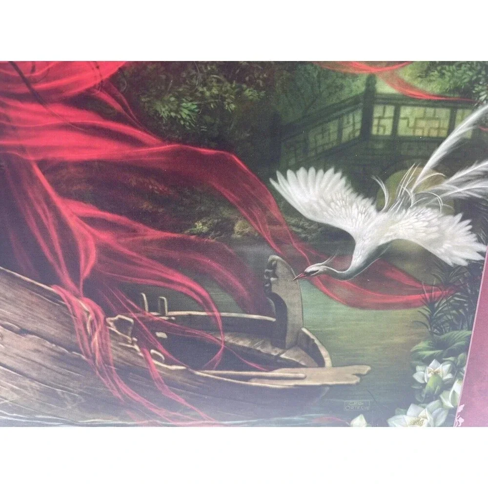 Heye Jigsaw Puzzle Forgotten Cris Ortega Swans Dark Rose 1000 pc Gothic Fantasy